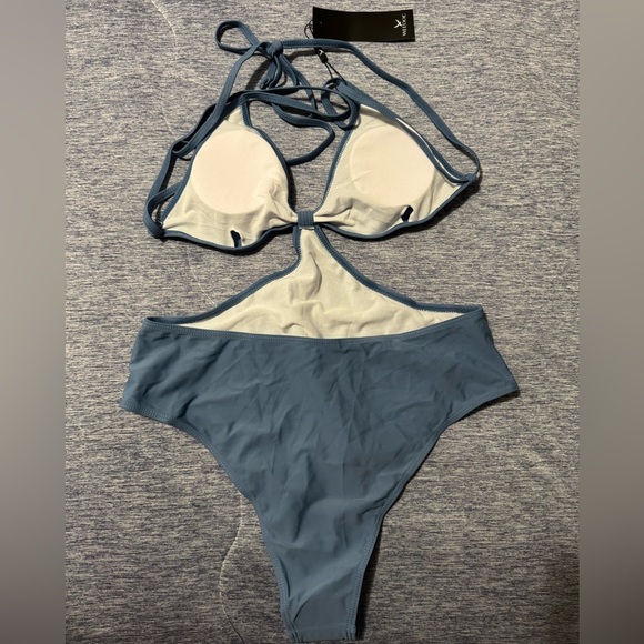 Blue One-Piece Swimsuit - Picture 4 of 4